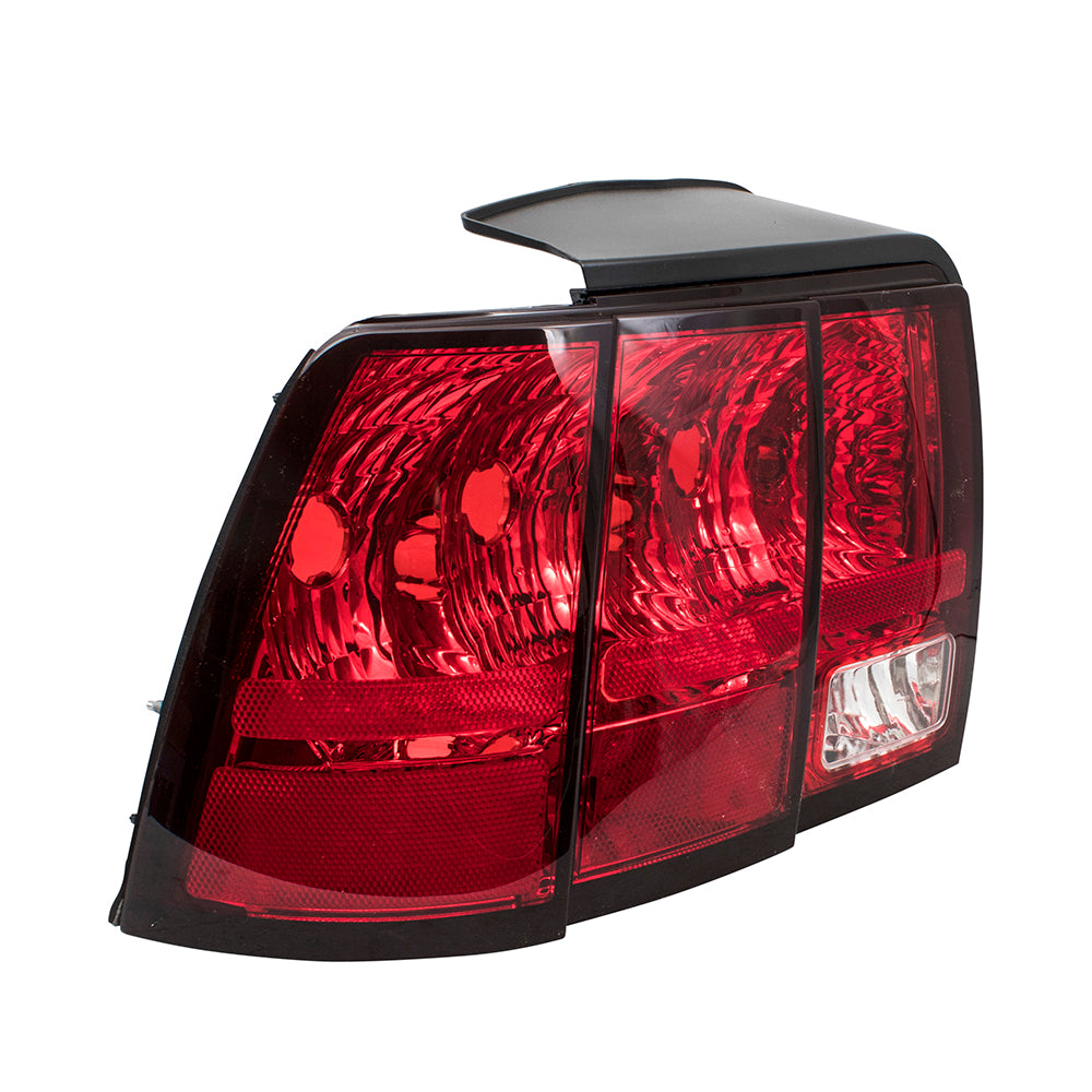 Brock Replacement Drivers Taillight Tail Lamp Unit Compatible with 1999-2004 Mustang GT Bullitt Mach I Base 3R3Z 13405 AA