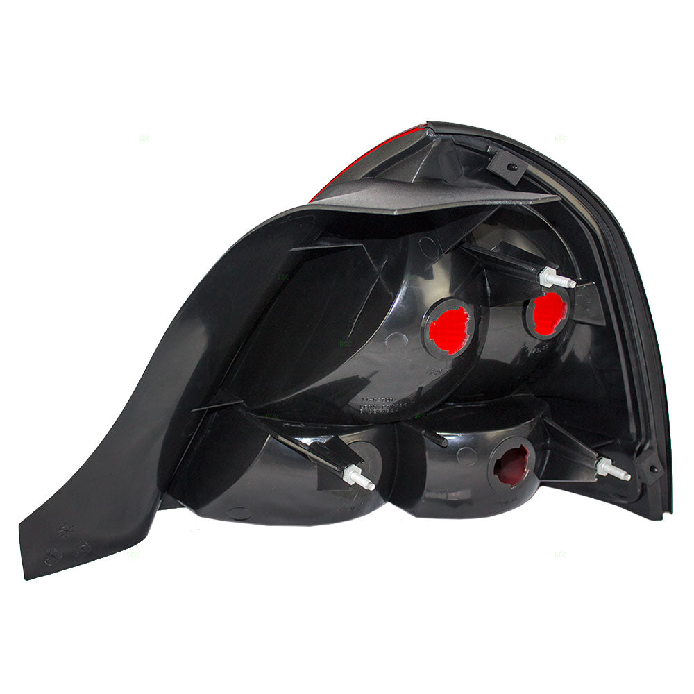 Brock Replacement Drivers Taillight Tail Lamp Compatible with 1998-2002 Grand Marquis XW3Z13405AA