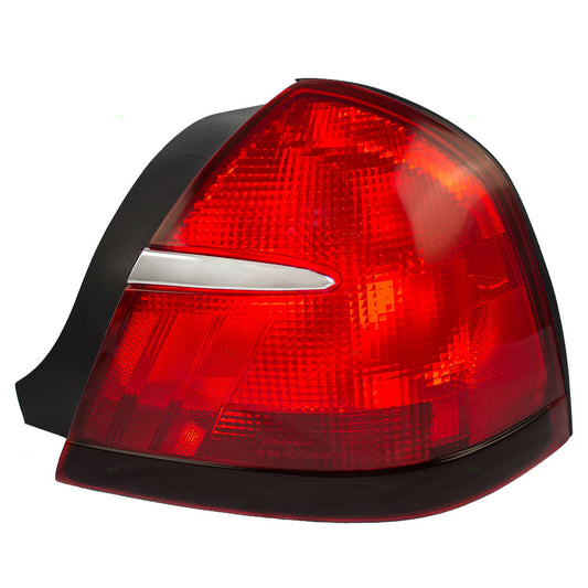Brock Replacement Passengers Taillight Tail Lamp Compatible with 1998-2002 Grand Marquis XW3Z13404AA