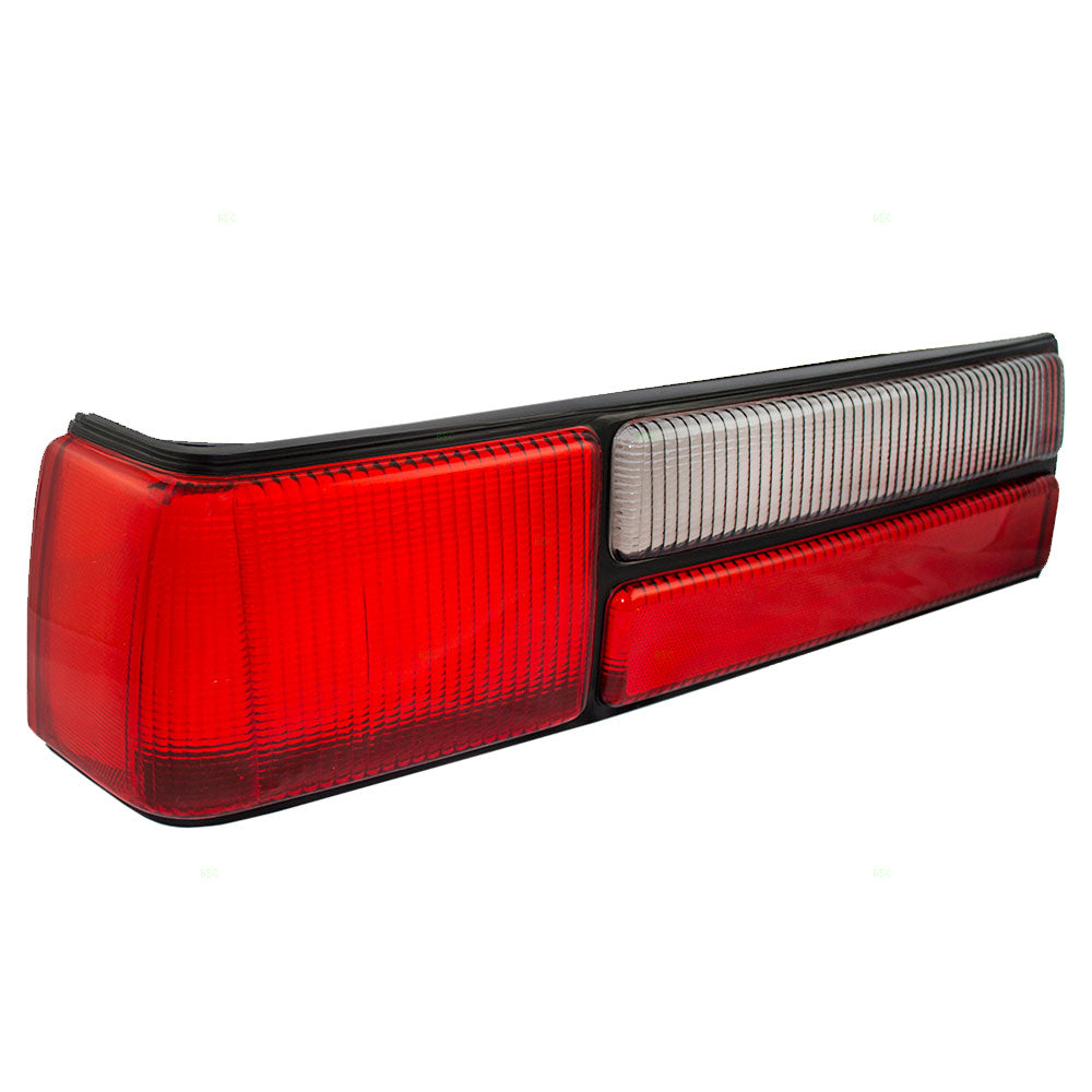 Brock Replacement Drivers Taillight Taillamp Lens Compatible with 1987-1993 Mustang LX Fox Body E7ZZ13451A