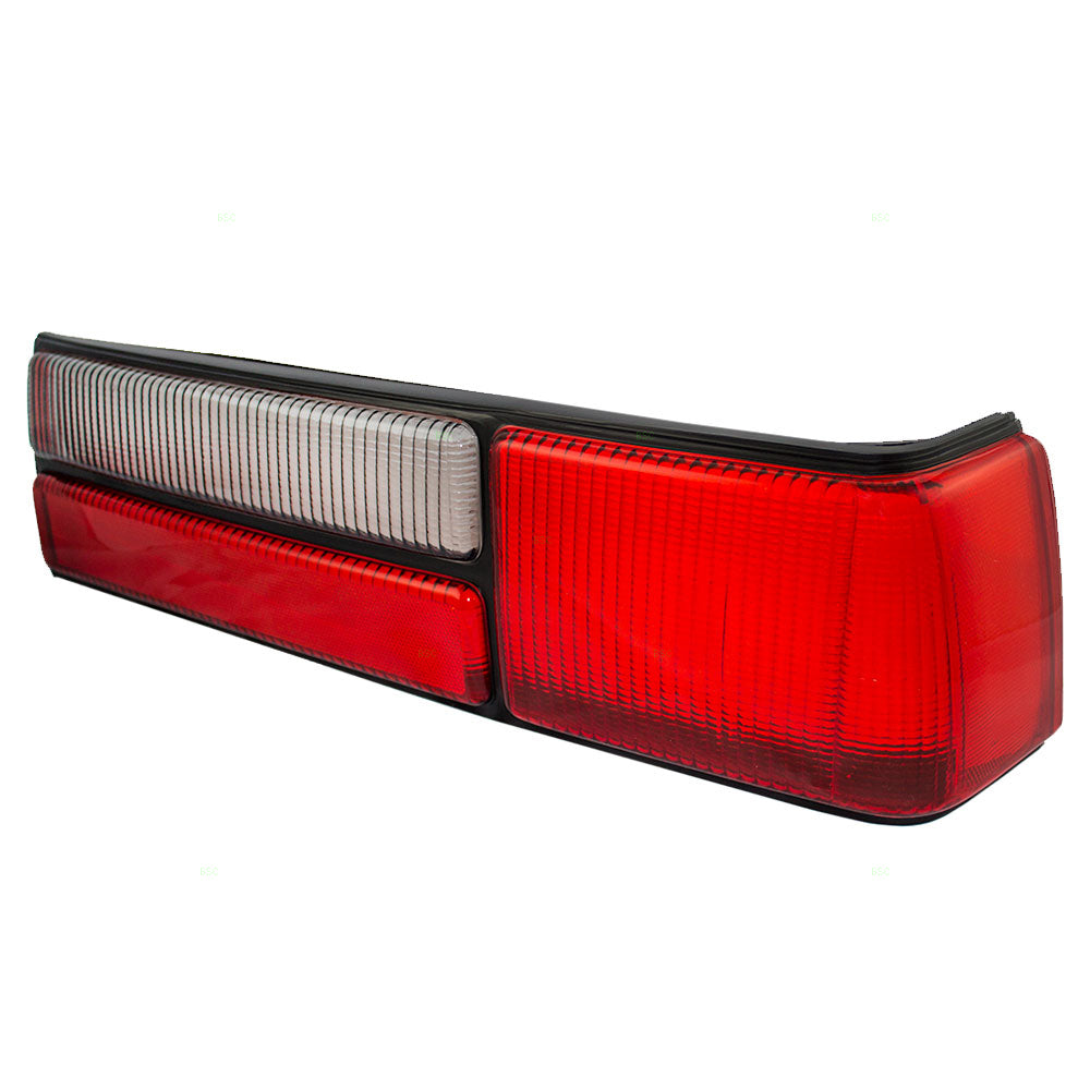 Brock Replacement Passengers Taillight Tail Lamp Lens Compatible with 1987-1993 Mustang Fox Body LX Style E7ZZ13504A