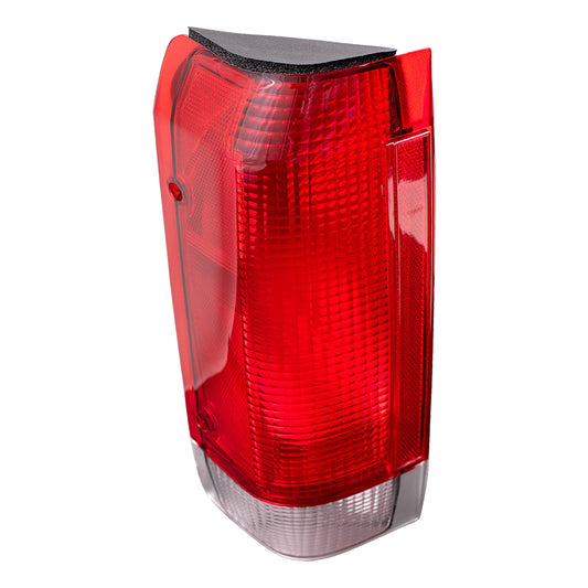 Brock Replacement Drivers Taillight Tail Lamp Lens Compatible with 1987-1989 F-Series Styleside Pickup Truck Bronco E7TZ13405A