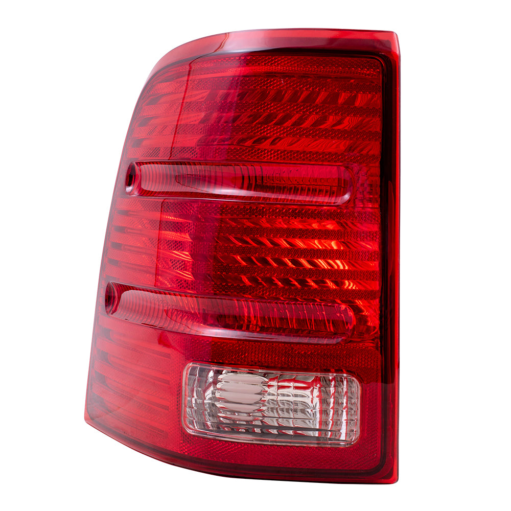Brock Replacement Drivers Taillight Tail Lamp Lens Compatible with 2002-2005 Explorer 4 Door 1L2Z13405AA