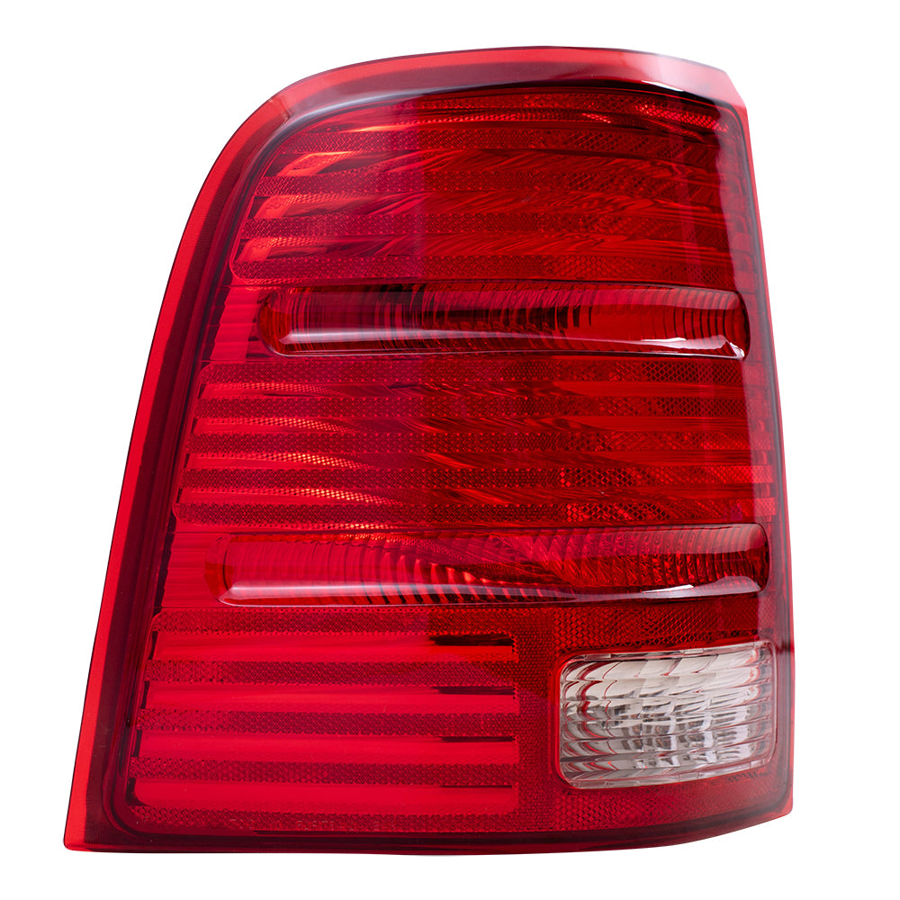 Brock Replacement Drivers Taillight Tail Lamp Lens Compatible with 2002-2005 Explorer 4 Door 1L2Z13405AA