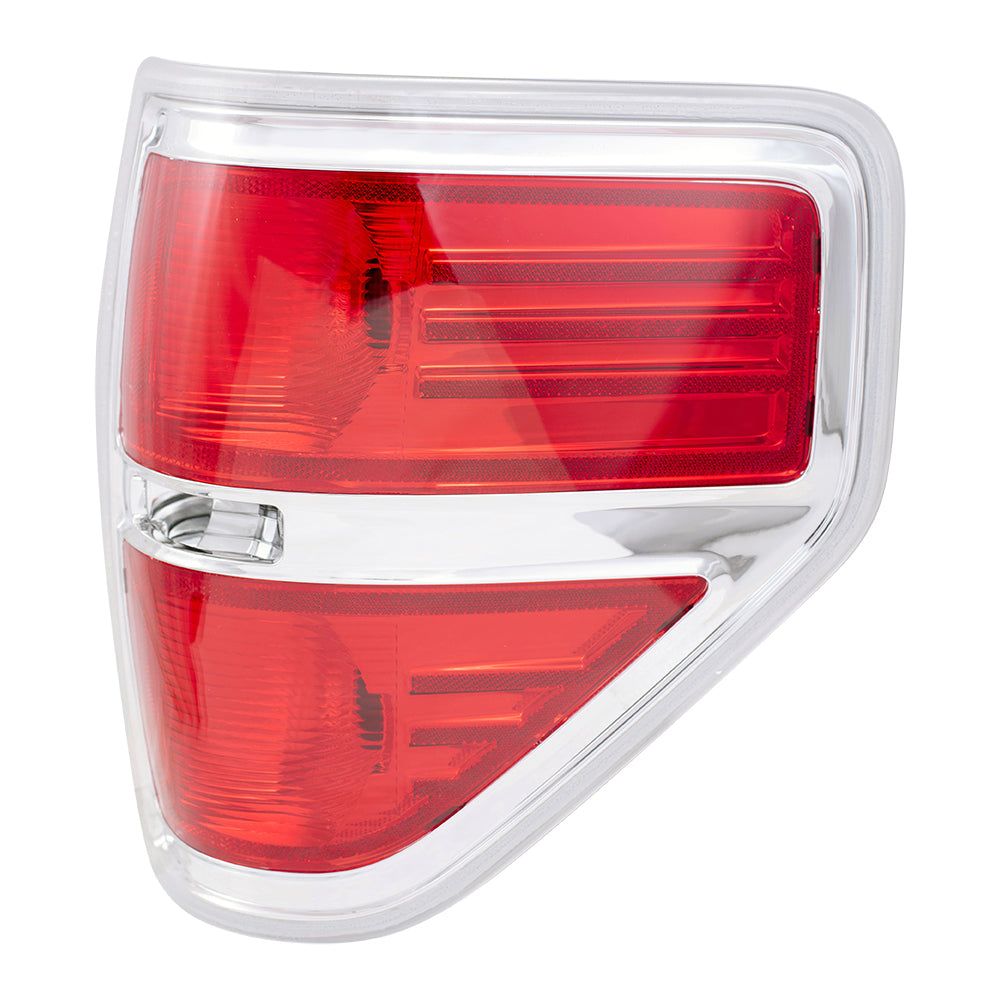 Tail Light for 2009-2014 F-150 Styleside w/Chrome Trim BL3Z13405B Set FO2818143