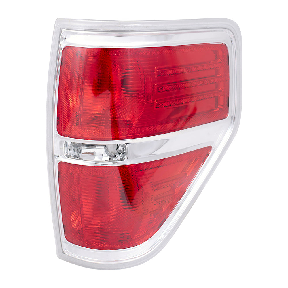 Tail Light for 2009-2014 F-150 Styleside w/Chrome Trim BL3Z13404B Right FO2819143