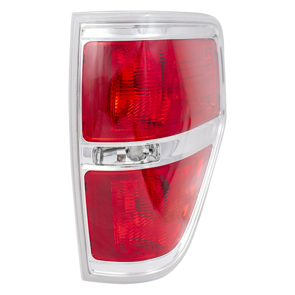 Tail Light for 2009-2014 F-150 Styleside w/Chrome Trim BL3Z13405B Set FO2818143