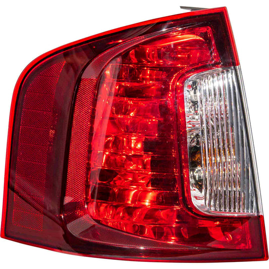 Brock Driver Side Left Combination Tail Light Assembly With Smoked Red Lens/Clear Back-Up Lens Compatible with 2011-2014 Ford Edge Sport 3222-2088L