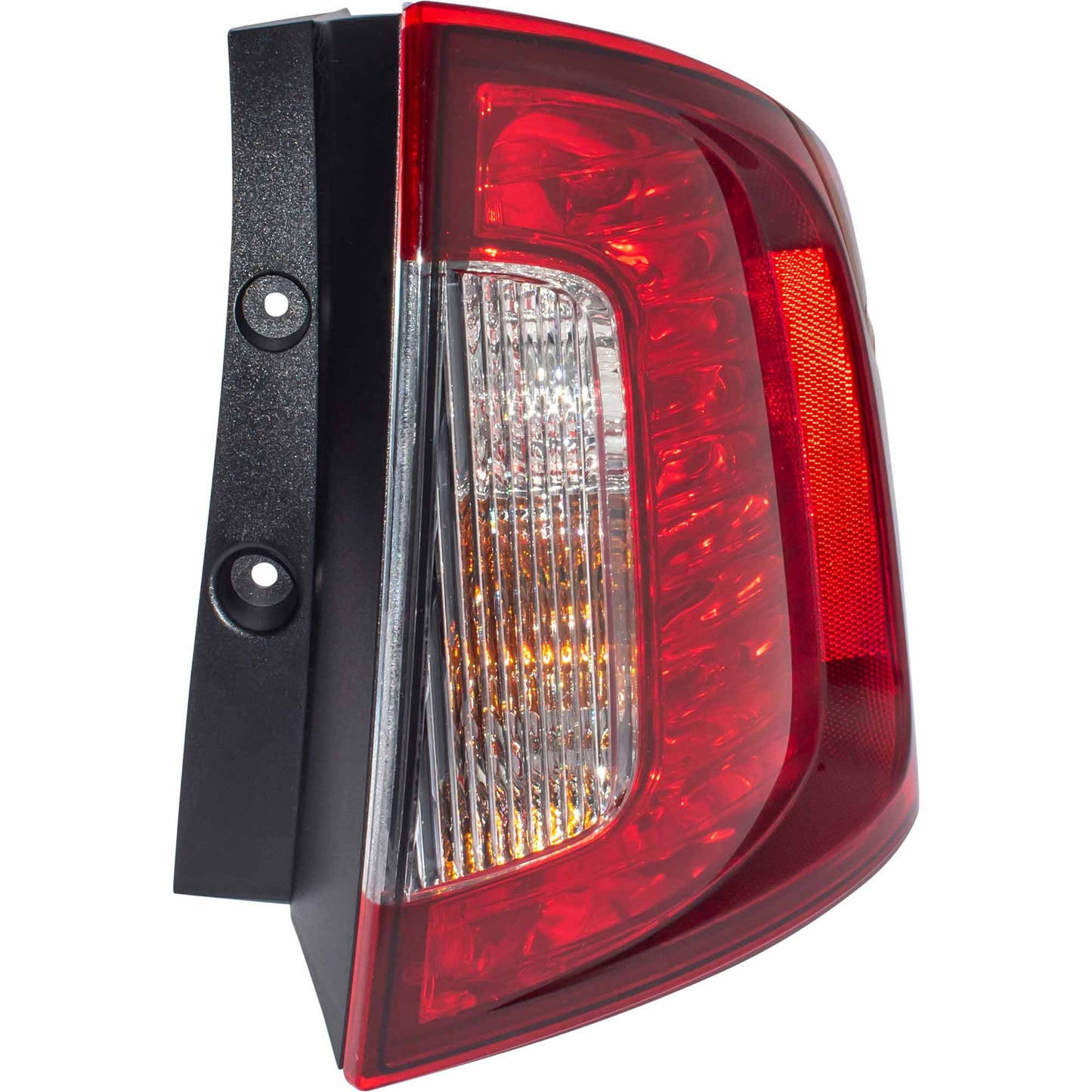 Brock Passenger Side Right Combination Tail Light Assembly With Smoked Red Lens/Clear Back-Up Lens Compatible with 2011-2014 Ford Edge Sport 3222-2088R