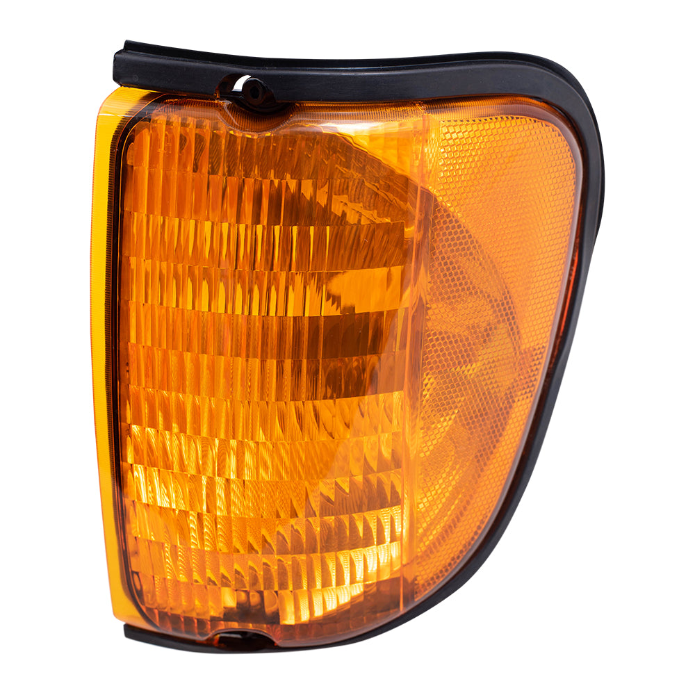 Park/Signal/Side Marker for 1992-2002 E-150 Econoline Amber Lens for 2003-2007 E-150 2003-2005 E-150 Club Wagon 1992-2002 E-250 Econoline 2003-2007 E-250 1992-1998 E-350 Econoline 3C2Z13201AA Left