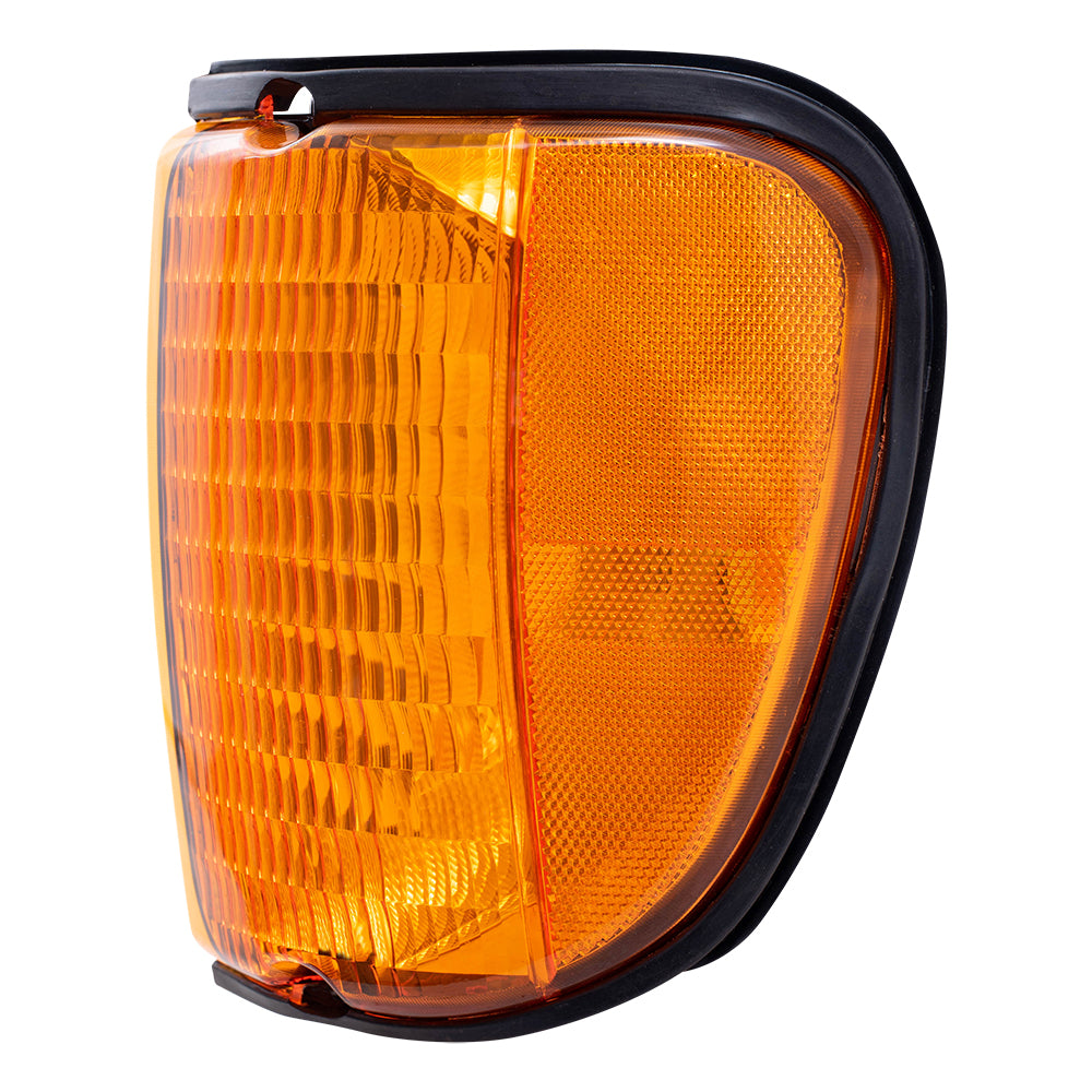 Park/Signal/Side Marker for 1992-2002 E-150 Econoline Amber Lens for 2003-2007 E-150 2003-2005 E-150 Club Wagon 1992-2002 E-250 Econoline 2003-2007 E-250 1992-1998 E-350 Econoline 3C2Z13201AA Left