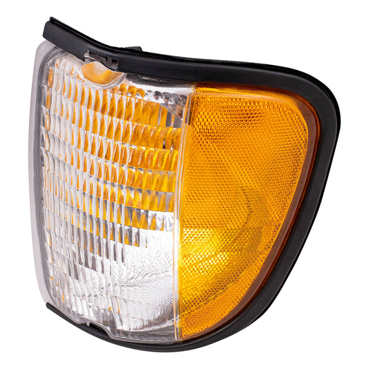 Park/Signal/Side Marker for 1992-2002 E-150 Econoline Amber Clear Lens for 2003-2007 E-150 2003-2005 E-150 Club Wagon 1992-2002 E-250 Econoline 2003-2007 E-250 1992-1998 E-350 Econoline F2UZ13201A