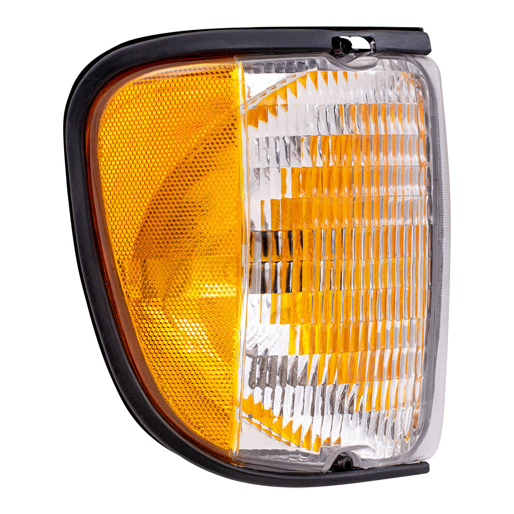Park/Signal/Side Marker for 1992-2002 E-150 Econoline Amber Clear Lens for 2003-2007 E-150 2003-2005 E-150 Club Wagon 1992-2002 E-250 Econoline 2003-2007 E-250 1992-1998 E-350 Econoline F2UZ13201A