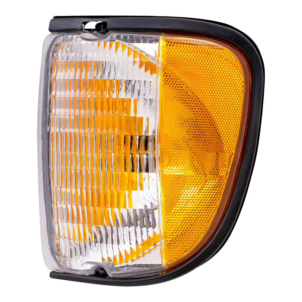 Park/Signal/Side Marker for 1992-2002 E-150 Econoline Amber Clear Lens for 2003-2007 E-150 2003-2005 E-150 Club Wagon 1992-2002 E-250 Econoline 2003-2007 E-250 1992-1998 E-350 Econoline F2UZ13201A