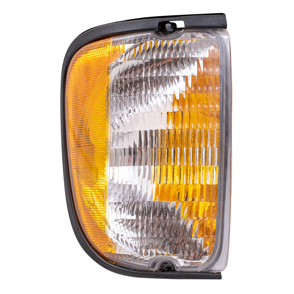 Park/Signal/Side Marker for 1992-2002 E-150 Econoline Amber Clear Lens for 2003-2007 E-150 2003-2005 E-150 Club Wagon 1992-2002 E-250 Econoline 2003-2007 E-250 1992-1998 E-350 Econoline F2UZ13201A