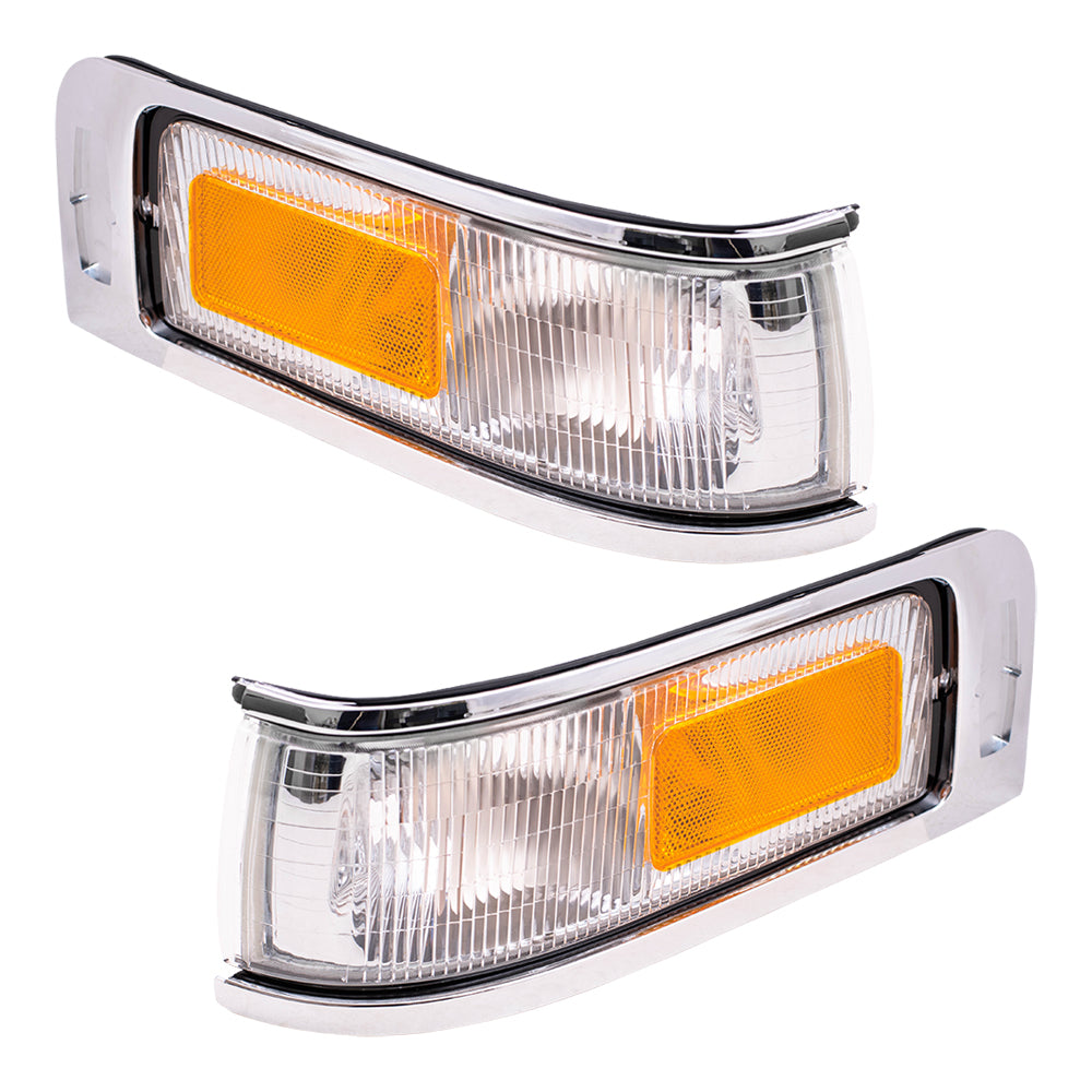 Park/Signal/Side Marker for 1995-1997 Town Car w/o Logo for F5VY15A201B Set FO2550132