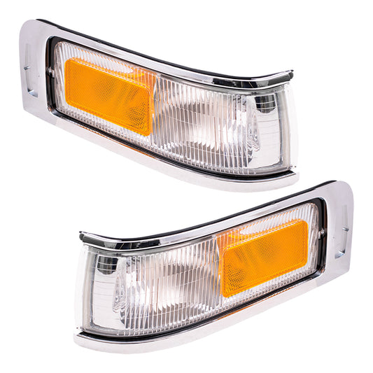 Park/Signal/Side Marker for 1995-1997 Town Car w/o Logo for F5VY15A201B Set FO2550132