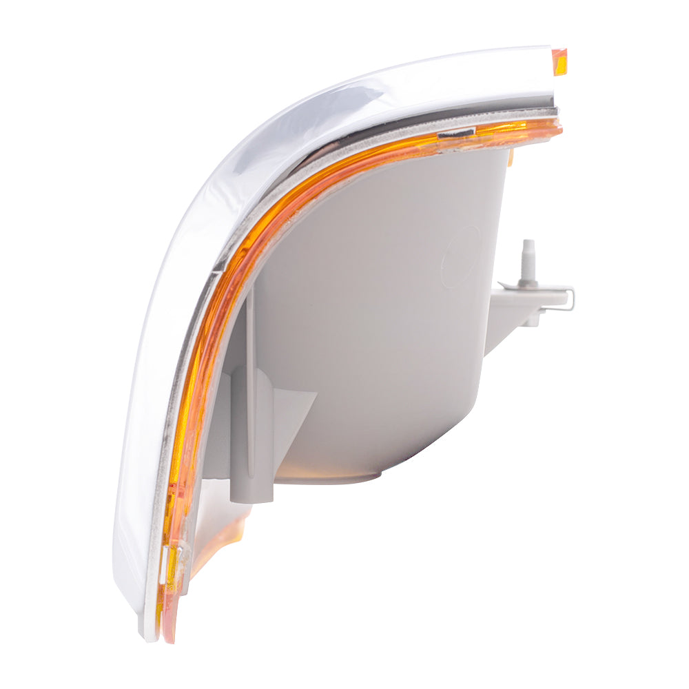 Park/Signal/Side Marker for 1987-1991 Bronco Chrome Trim for 1987-1991 F-150 1987-1991 F-250 1987-1991 F-350 E9TZ13201E Set FO2520108