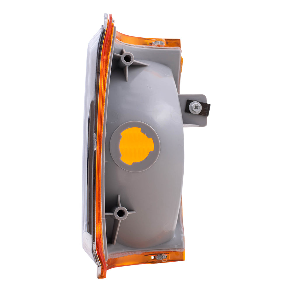 Park/Signal/Side Marker for 1987-1991 Bronco Chrome Trim for 1987-1991 F-150 1987-1991 F-250 1987-1991 F-350 E9TZ13201E Left FO2520108