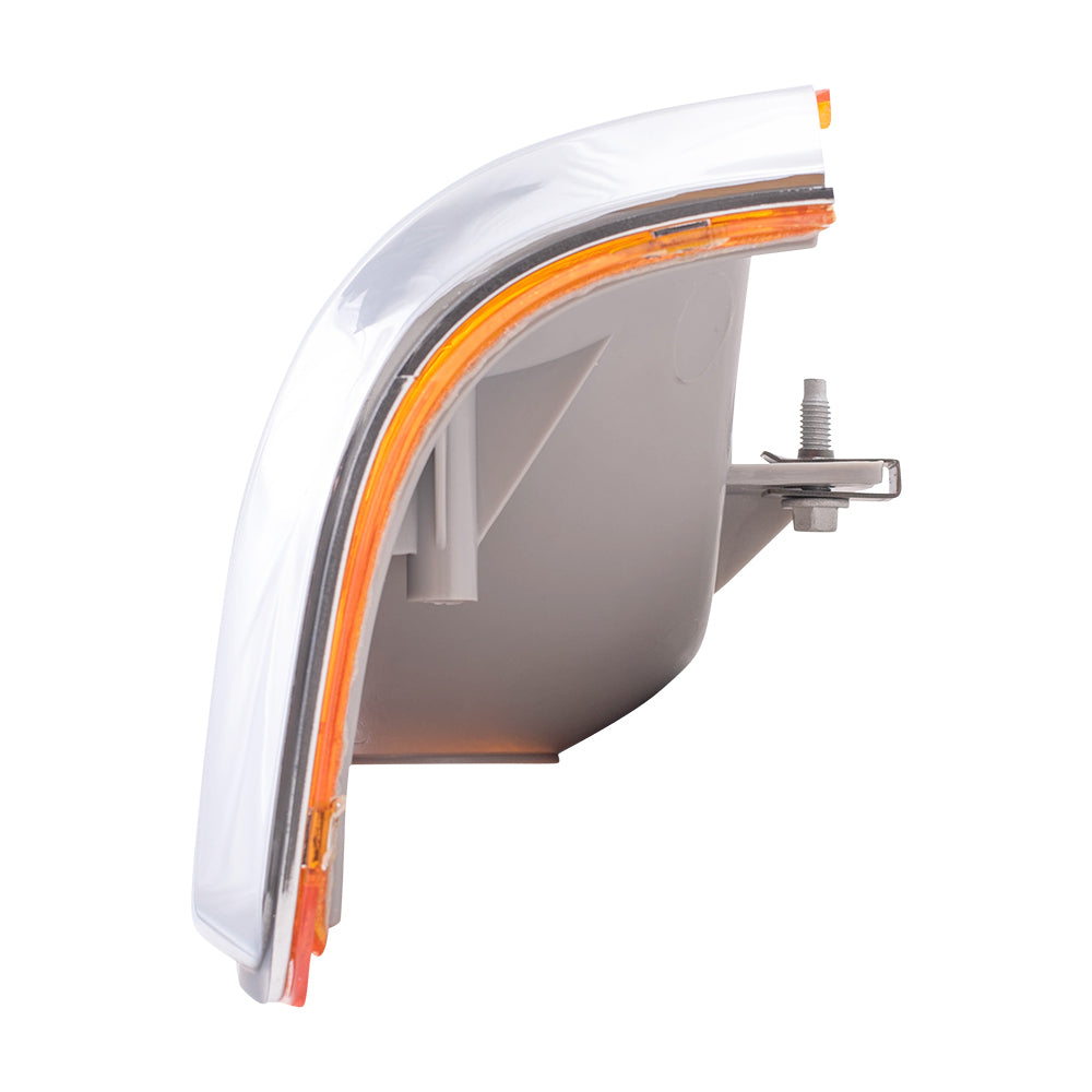 Park/Signal/Side Marker for 1987-1991 Bronco Chrome Trim for 1987-1991 F-150 1987-1991 F-250 1987-1991 F-350 E9TZ13201E Left FO2520108
