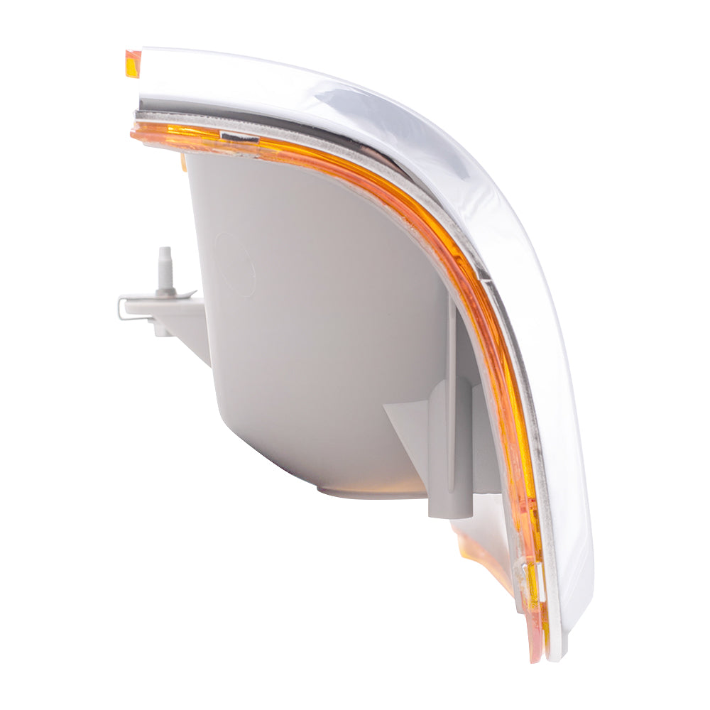 Park/Signal/Side Marker for 1987-1991 Bronco Chrome Trim for 1987-1991 F-150 1987-1991 F-250 1987-1991 F-350 E9TZ13201E Left FO2520108