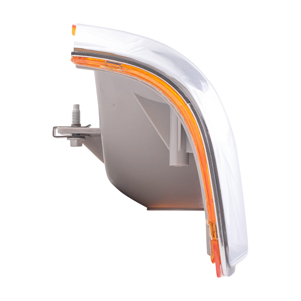 Park/Signal/Side Marker for 1987-1991 Bronco Chrome Trim for 1987-1991 F-150 1987-1991 F-250 1987-1991 F-350 E9TZ13200E Right FO2521106