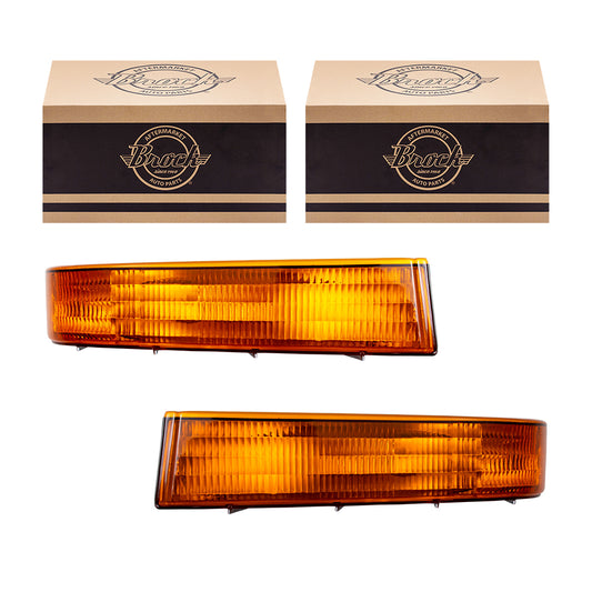 Park/Signal/Side Marker for 1992-1996 Bronco for 1992-1996 F-150 1992-1997 F-250 1992-1997 F-350 F5TZ13201AB Set FO2520116