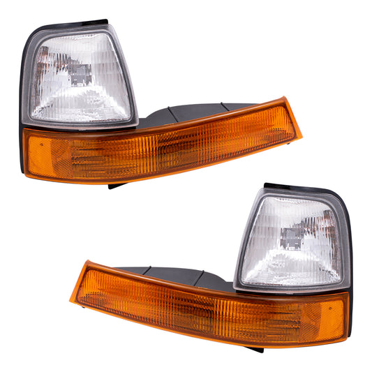 Park/Signal/Side Marker for 1998-2000 Ranger Amber/Clear for F87Z13201BA Set FO2520144