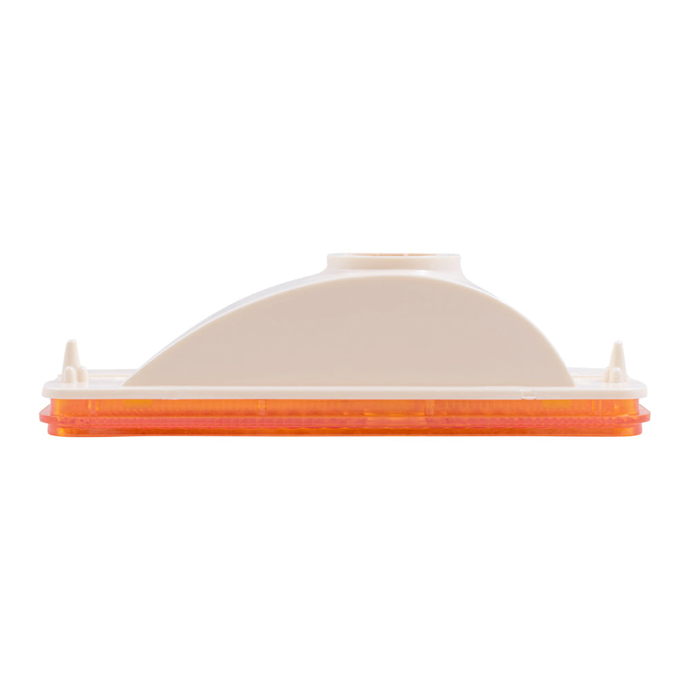 Brock Replacement Park Signal Front Marker Light with Amber Lens Compatible with 1975-1977 F100 F150 F250 F350 + 1975-1978 E-Series Van