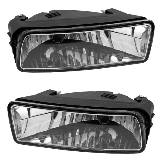 Brock Replacement Driver and Passenger Fog Lights Lamps Compatible with 2003-2006 Expedition 2L1Z15201AB 4L1Z15200AA
