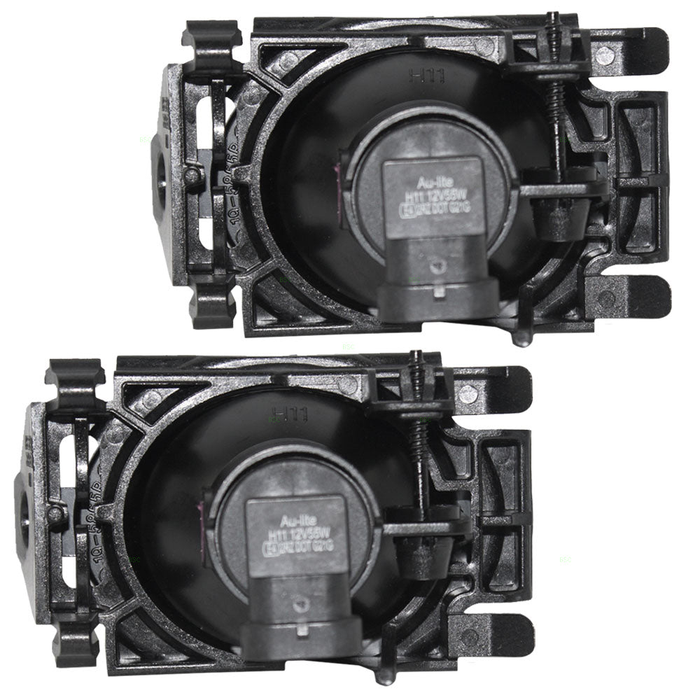 Brock Aftermarket Replacement Driver Left and Passenger Right Fog Light Assembly Set Compatible with 2006-2019 Ford Models