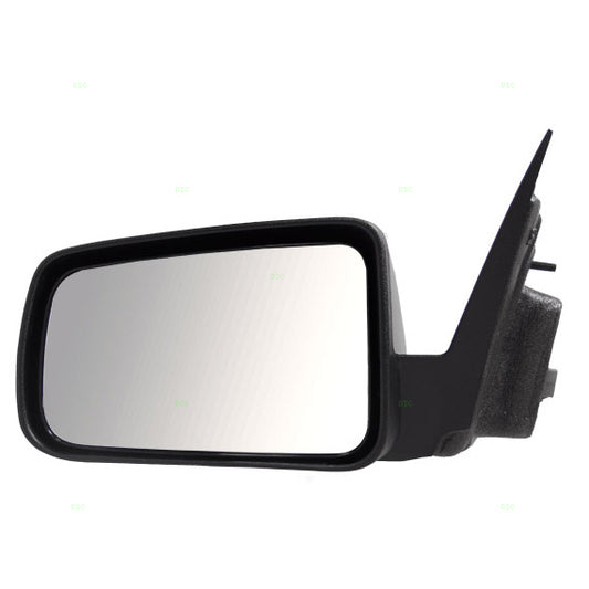 Brock Aftermarket Replacement Driver Left Power Mirror Without Heat Textured Black Base With Paint To Match Black Cover