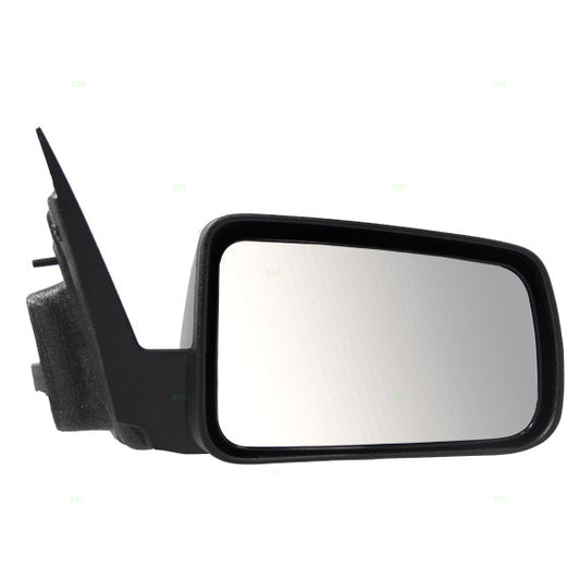 Brock Aftermarket Replacement Passenger Right Power Mirror Without Heat Textured Black Base With Paint To Match Black Cover