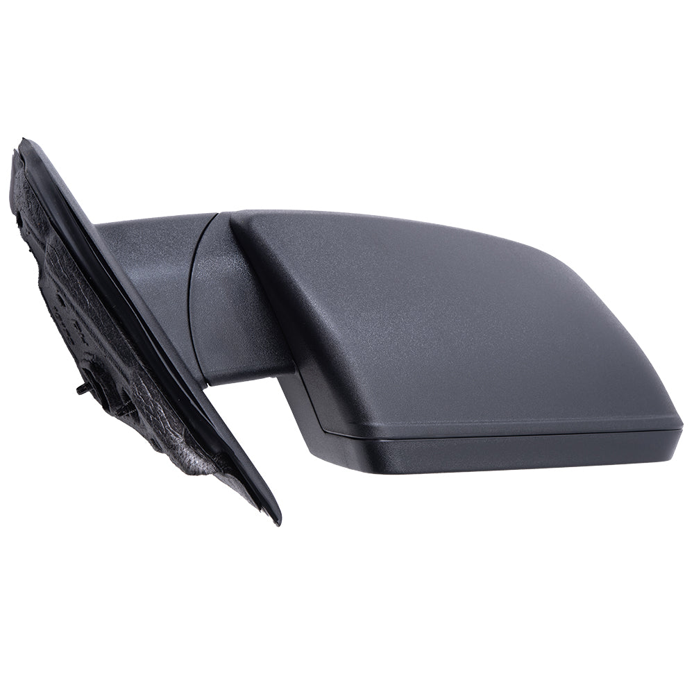 Brock Aftermarket Replacement Driver Left Passenger Right Power Mirror Without Heat-Puddle Light Textured Black Set