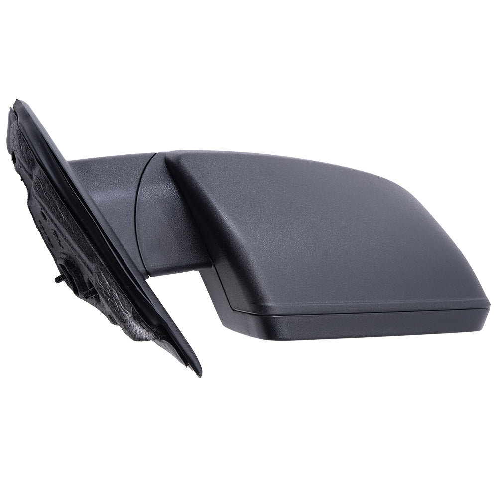 Brock Aftermarket Replacement Passenger Right Power Mirror Without Heat-Puddle Light Textured Black