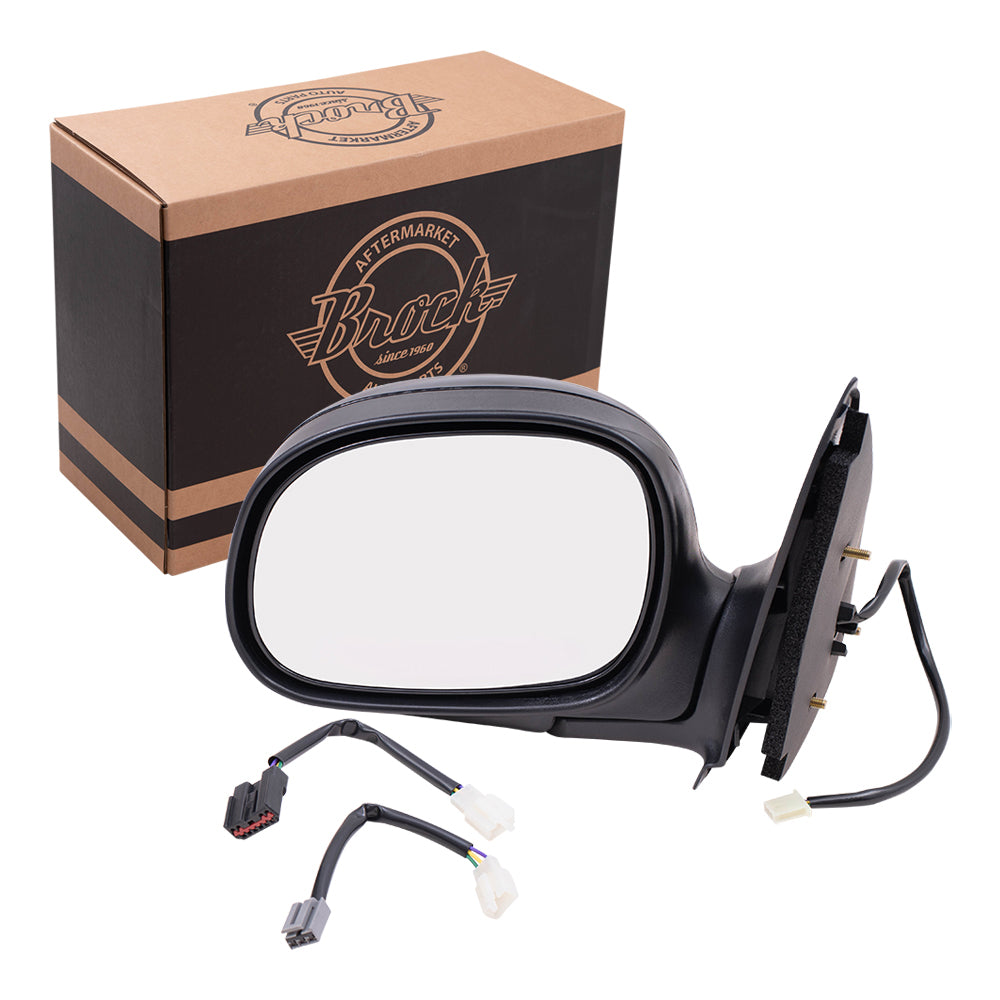 Power Mirror for 1997-2003 F-150 Standard Cab/Extended Cab Adapter for 1997-1999 F-250 for 2004 F-150 Heritage 1L3Z17683EAA Left FO1320134