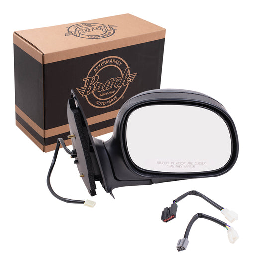Power Mirror for 1997-2003 F-150 Standard Cab/Extended Cab Adapter for 1997-1999 F-250 for 2004 F-150 Heritage 1L3Z17682EAA Right FO1321134
