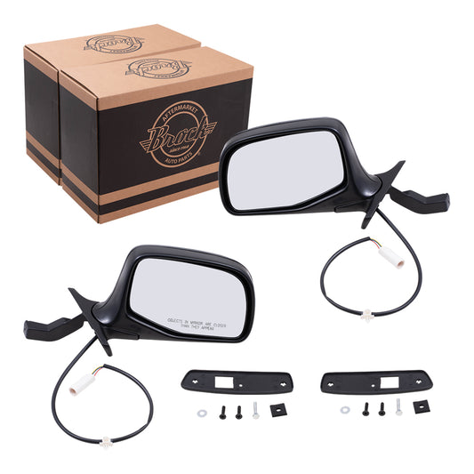 Power Mirror for 1992-1996 Bronco Paddle Type for 1992-1996 F-150 for 1992-1997 F-250 for 1992-1997 F-350 F7TZ17682BAA Set FO1321124