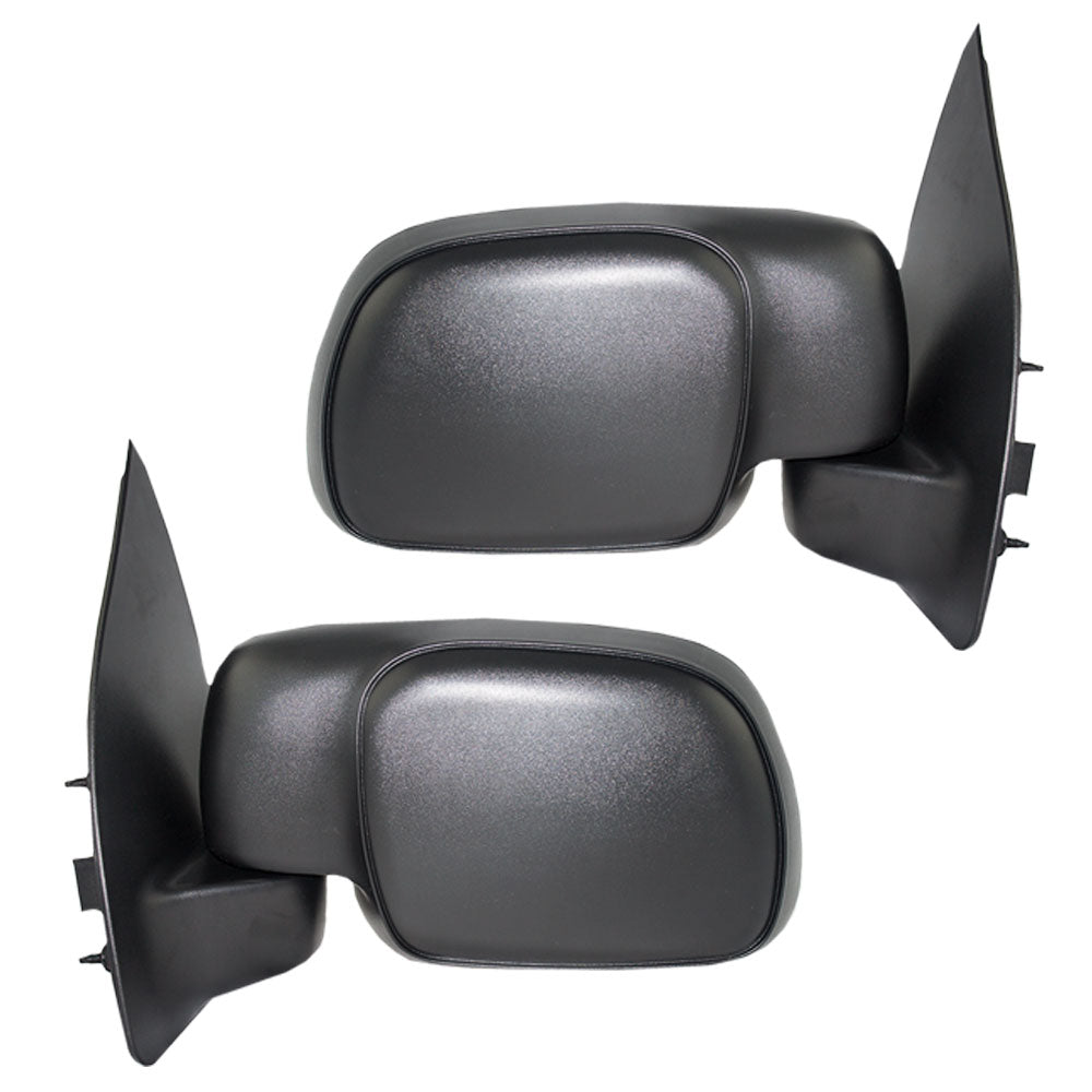 Power Mirror for 1999-2007 F-250 Super Duty Paddle Type 4 Mounting Studs for 1999-2007 F-350 Super Duty 1C3Z17683AAB Set FO1320213