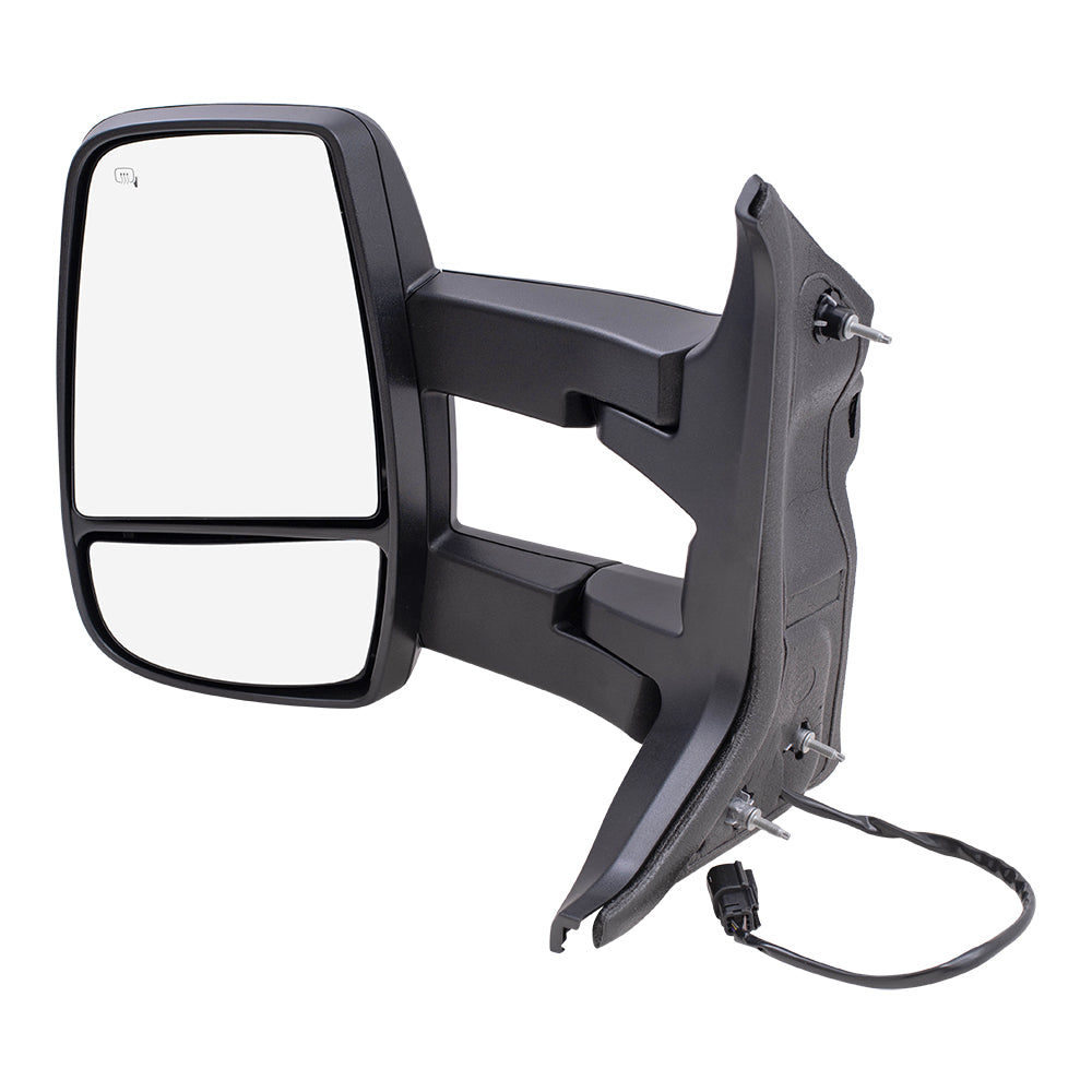 Power Mirror for 2015-2019 Transit-150 Medium & High Roof Dual Long Arms Turn Signal Indicator Heated for 2015-2019 Transit-250 CK4Z17683FB Left FO1320630