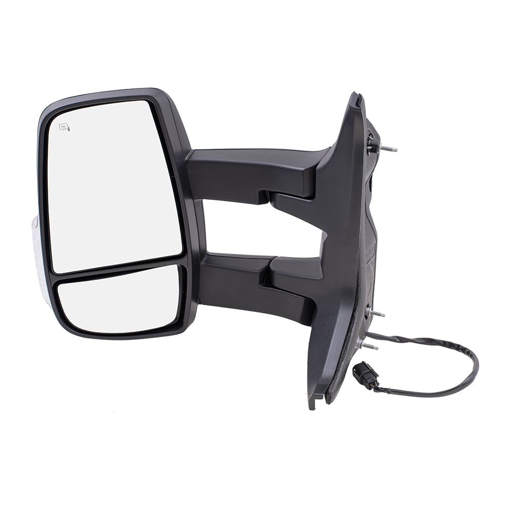 Power Mirror for 2015-2019 Transit-150 Medium & High Roof Dual Long Arms Turn Signal Indicator Heated for 2015-2019 Transit-250 CK4Z17683FB Left FO1320630
