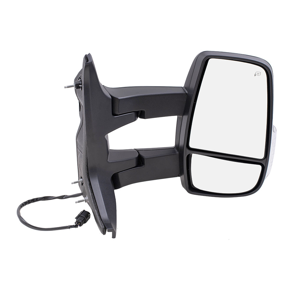 Power Mirror for 2015-2019 Transit-150 Medium & High Roof Dual Long Arms Turn Signal Indicator Heated for 2015-2019 Transit-250 CK4Z17682FB Right FO1321630