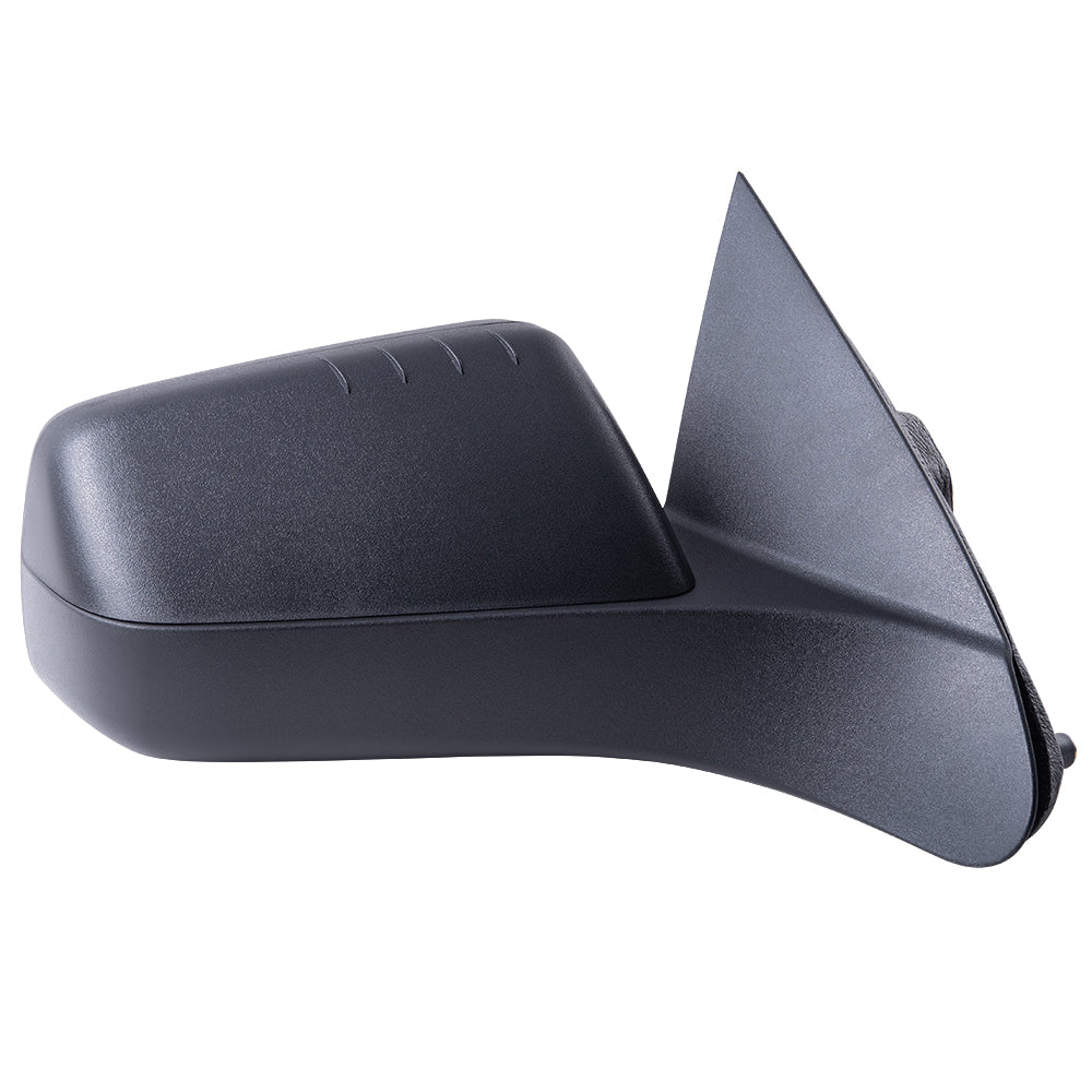 Brock Aftermarket Replacement Passenger Right Power Mirror With Heat Textured Black Base With Textured Black Cover