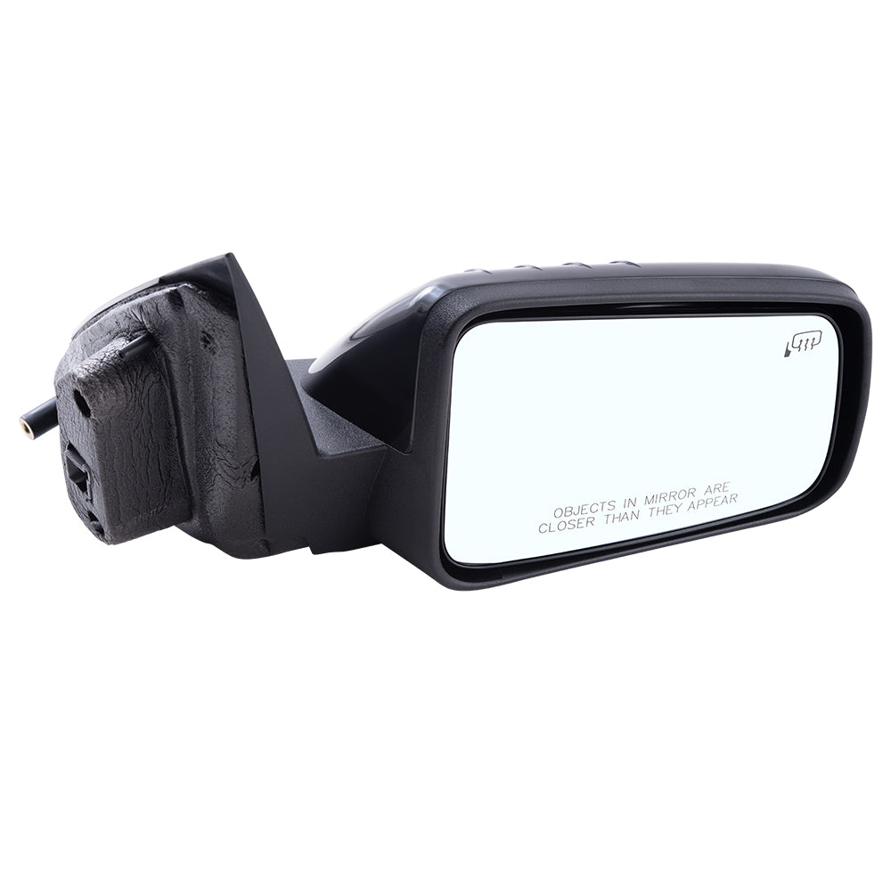 Brock Aftermarket Replacement Passenger Right Power Mirror With Heat Textured Black Base With Paint To Match Black Cover