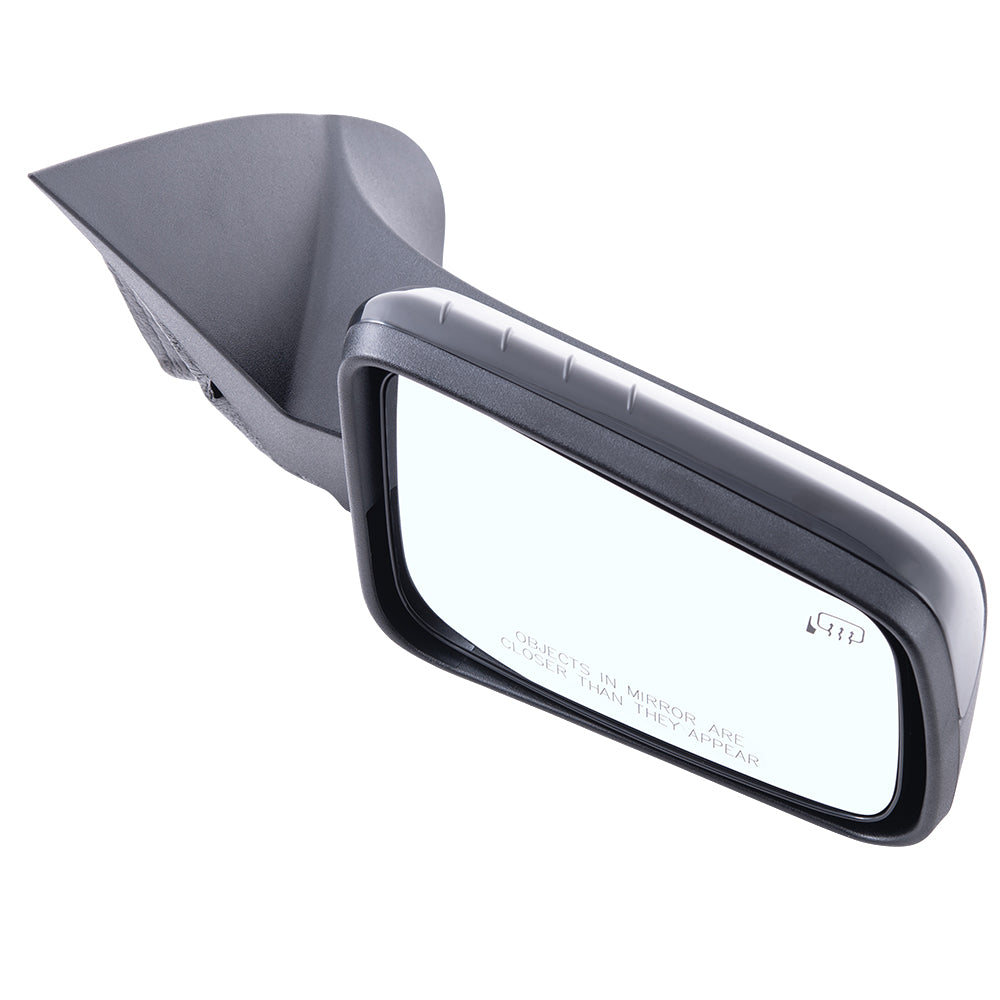 Brock Aftermarket Replacement Passenger Right Power Mirror With Heat Textured Black Base With Paint To Match Black Cover