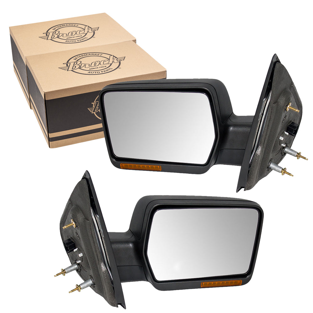 Power Mirror for 2007-2008 F-150 Turn Signal Indicator Manual Fold 8L3Z17683FA Set FO1320321
