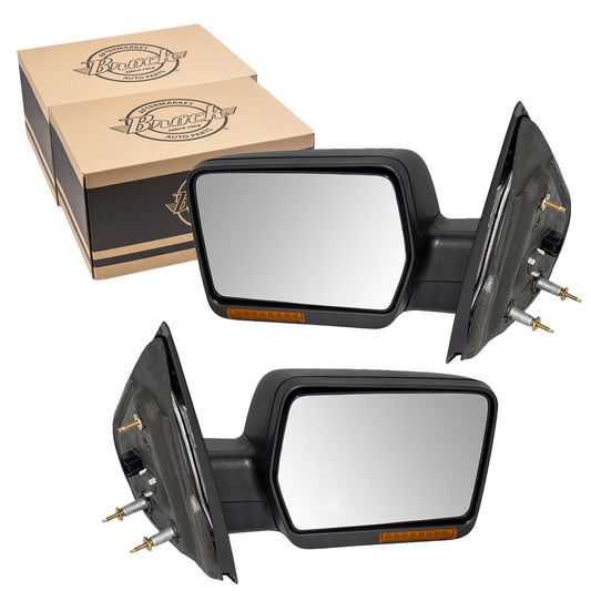 Power Mirror for 2007-2008 F-150 Turn Signal Indicator Manual Fold 8L3Z17683FA Set FO1320321