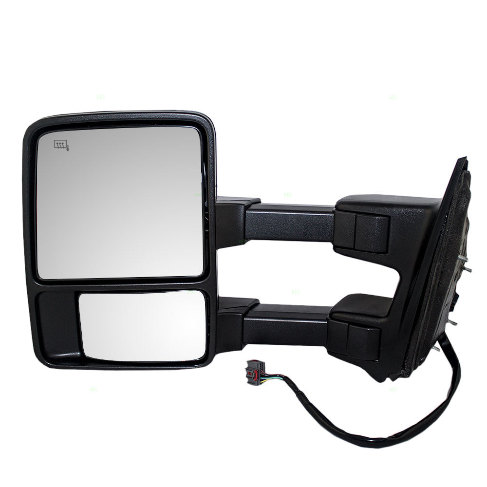 Power Towing Mirror for 2008-2010 F-250 Super Duty Extendable Turn Signal Indicator Memory Heated for 2008-2010 F-350 Super Duty 7C3Z17683EC Left FO1320356