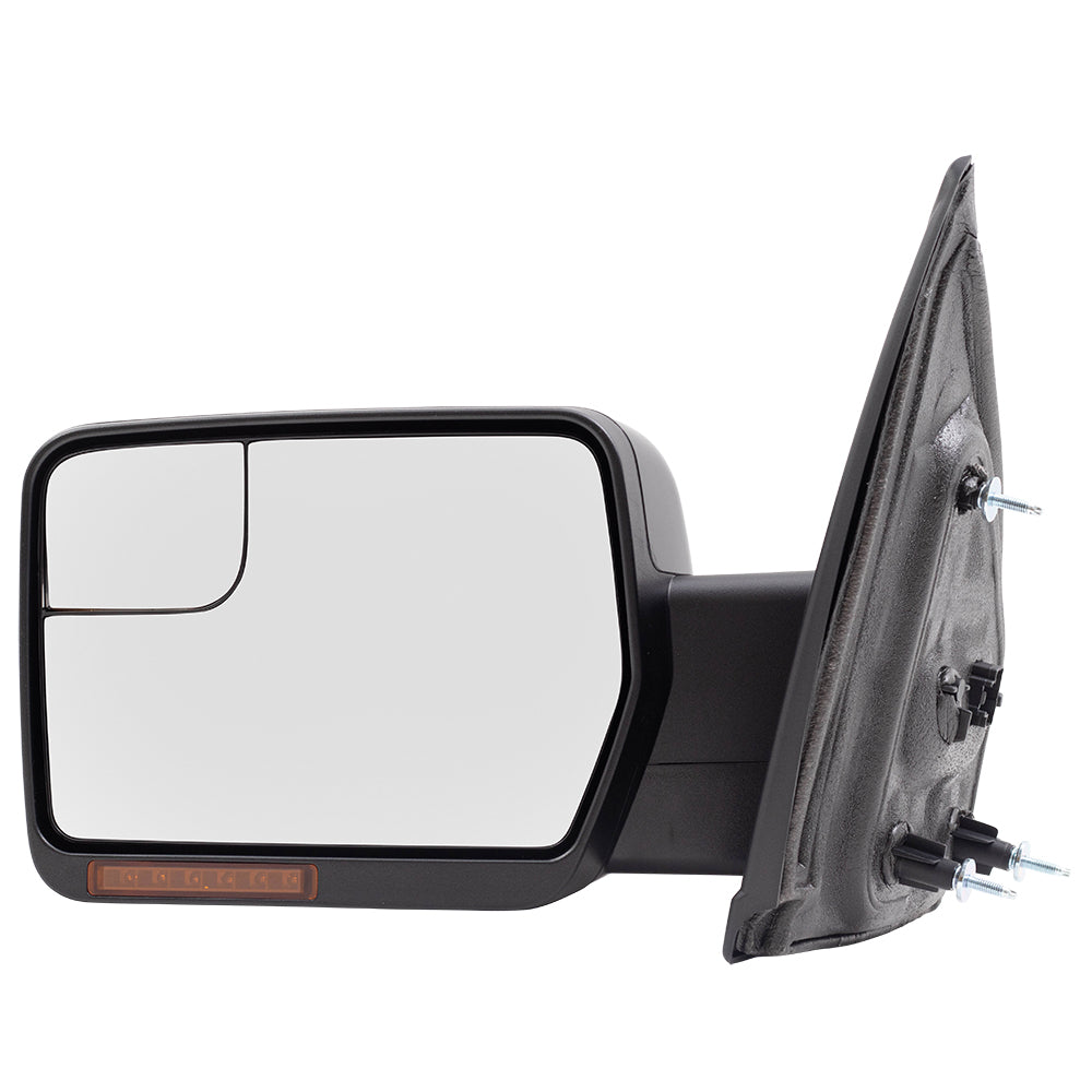 Power Mirror for 2009-2014 F-150 Pedestal Type Turn Signal Indicator Memory Manual Fold BL3Z17683DAPTM Left FO1320405