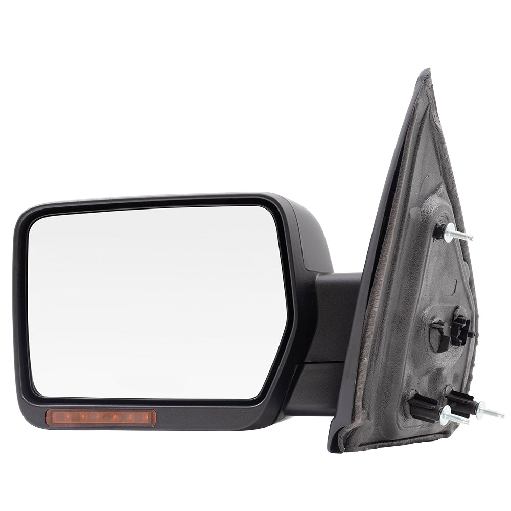 Power Mirror for 2009-2014 F-150 Pedestal Type Turn Signal Indicator Memory Heated Manual Fold 9L3Z17683DBPTM Left FO1320354